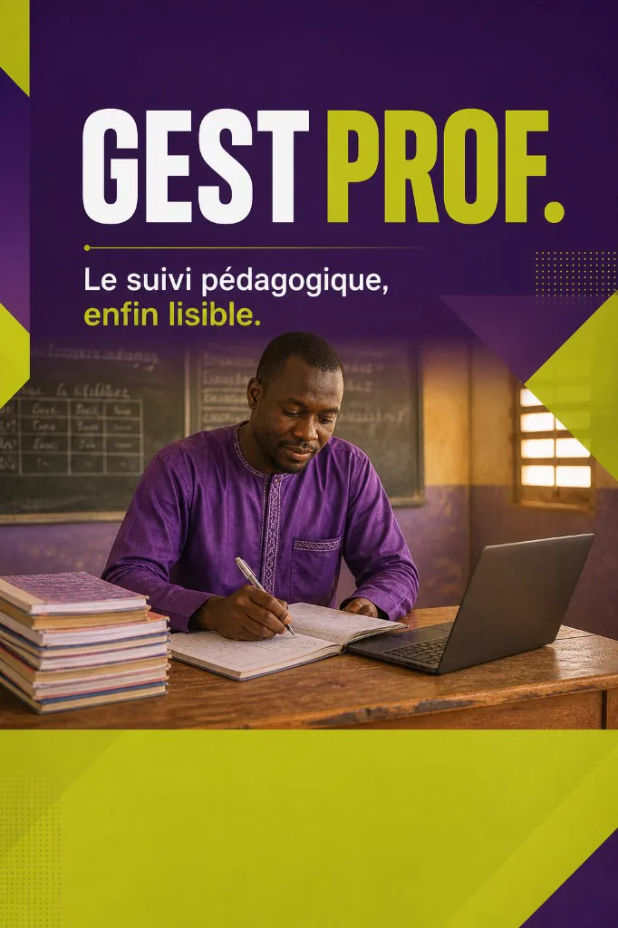 Affiche Gest Prof: le suivi pédagogique, enfin lisible.